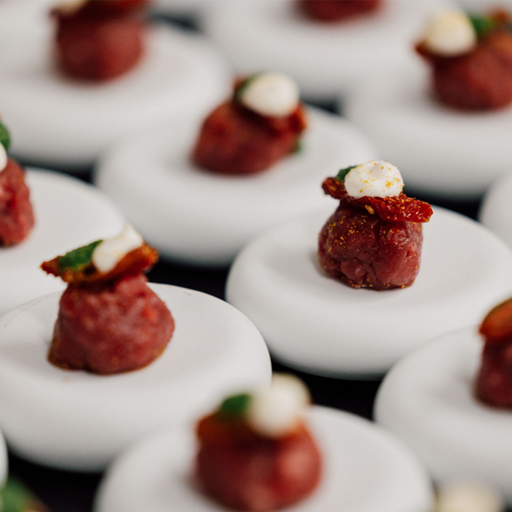 Finger food rossi bianchi e verdi